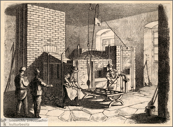 Quecksilber- und Silberverarbeitung (um 1845)